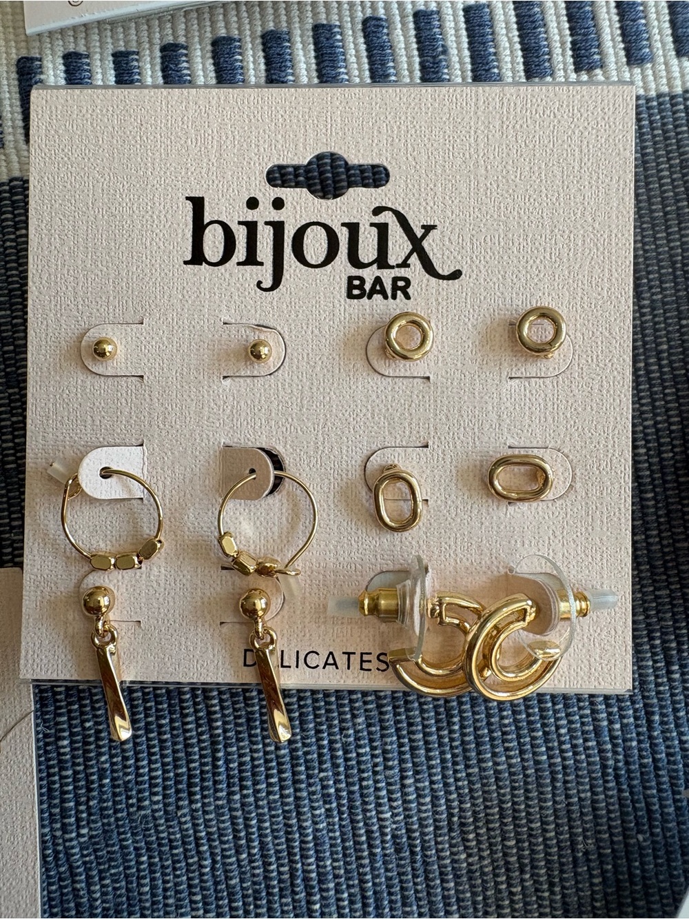 ⭐️ bijoux BAR Gold Earring Set — Mixed Studs, Hoops & Dangles